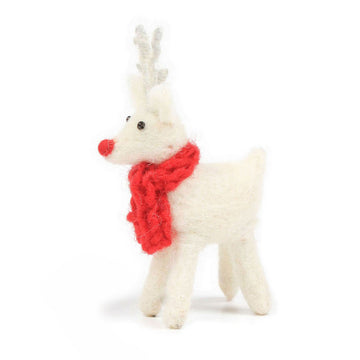 Mini White or Brown Standing Reindeer