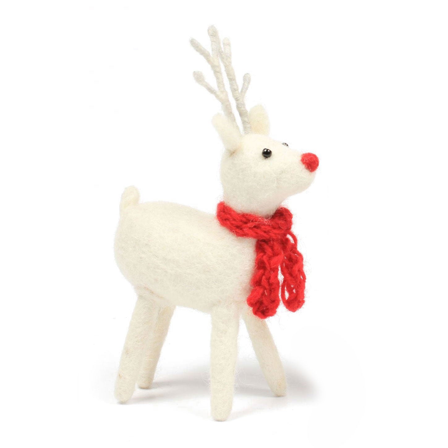 White or Brown Standing Reindeer