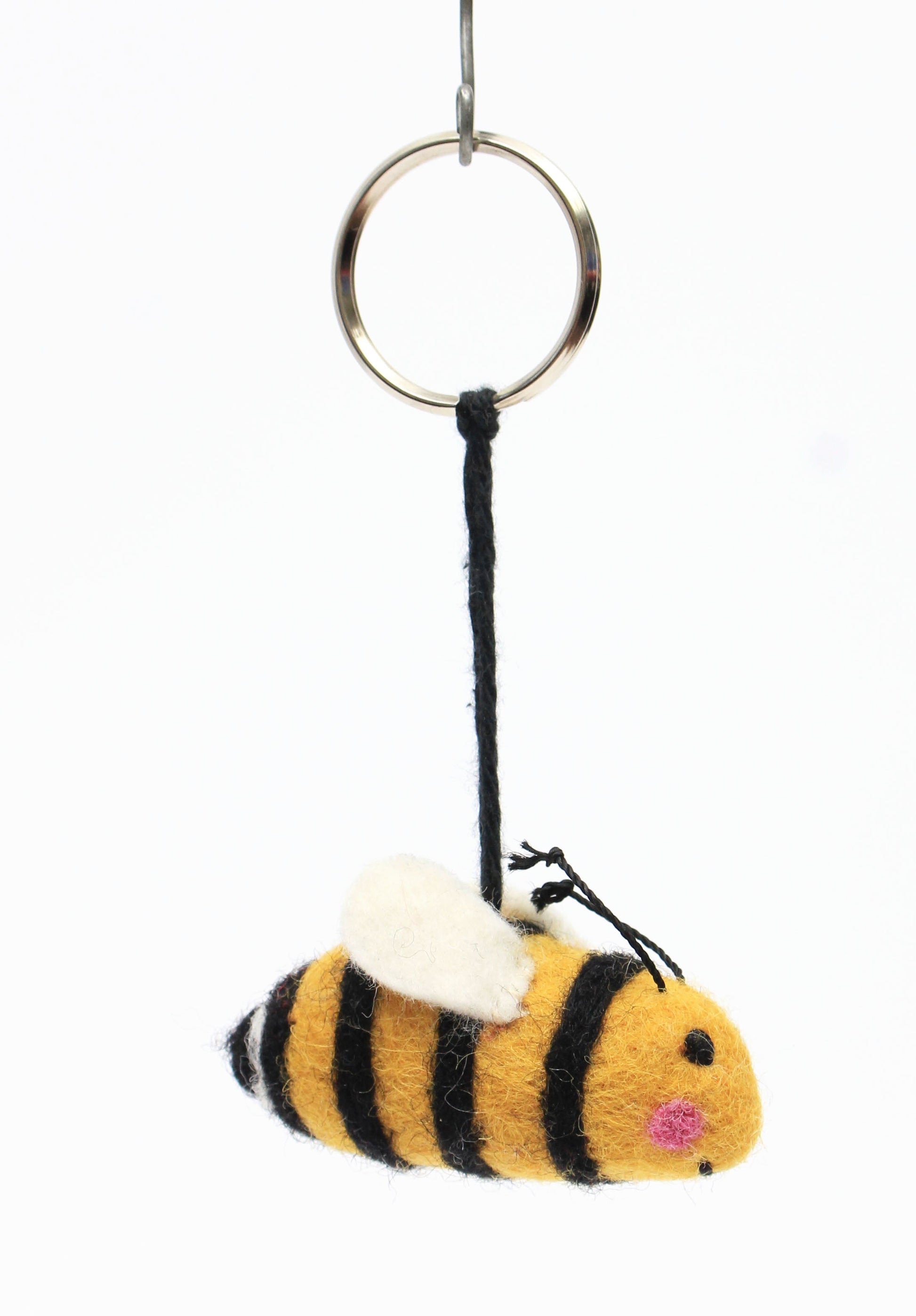 Mini 3D Bee Key Ring | Festive Felt