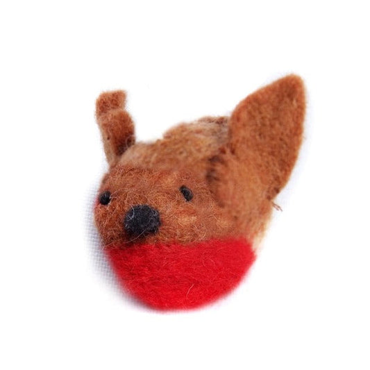 Mini Robin Decoration. Unique handmade Christmas Decorations from Amica Felt